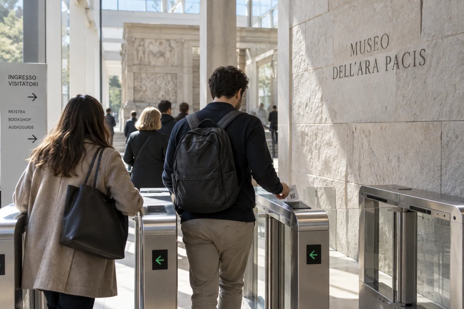 Museum der Ara Pacis: Digitale Ticket-Systeme und Einlasslogik