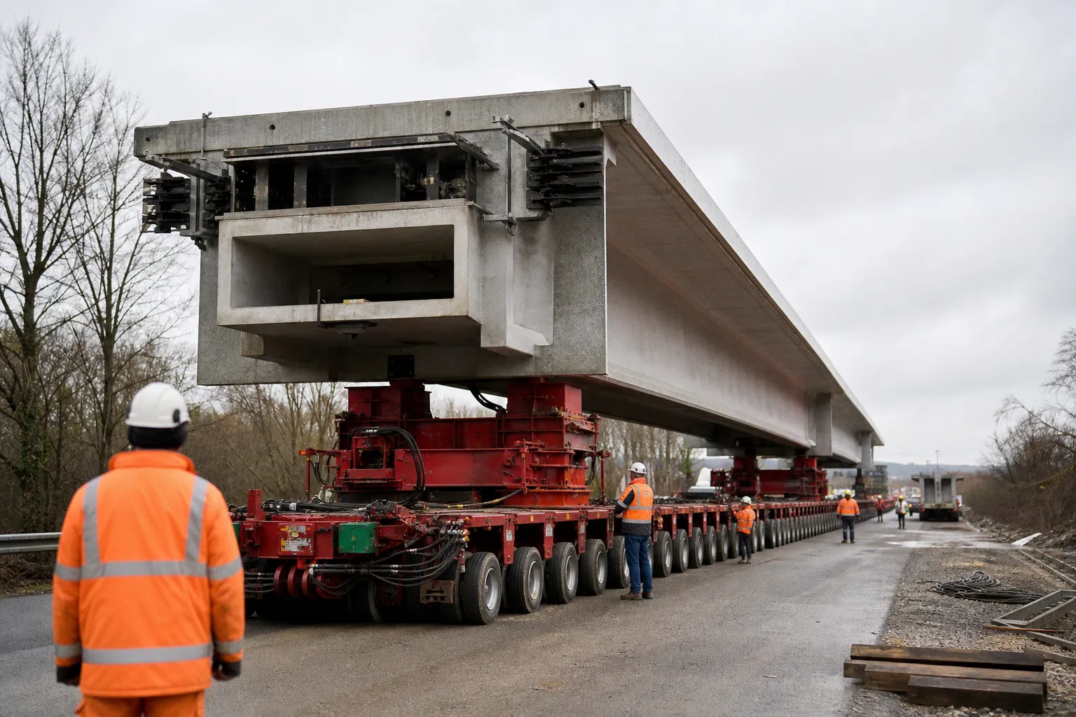 Statische Herausforderungen beim Transport einer 3.700-Tonnen-Brücke